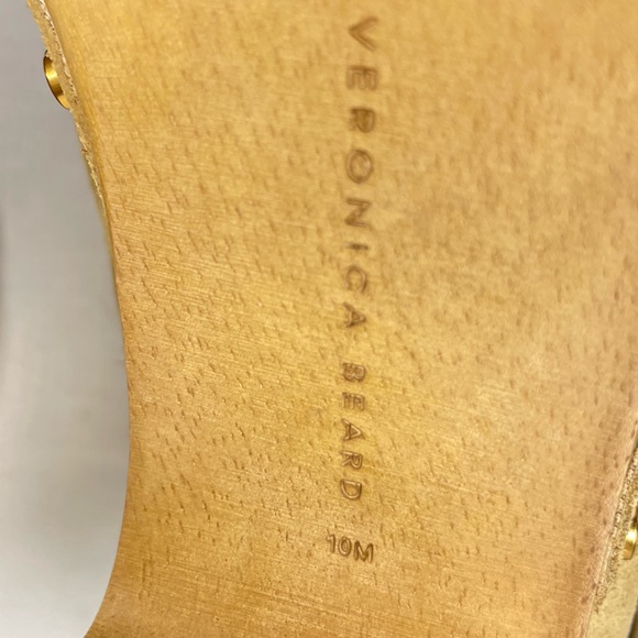 Veronica Beard Dacey Suede Studded Block Clogs in sand sz 10 M (F 655) - Picture 16 of 16